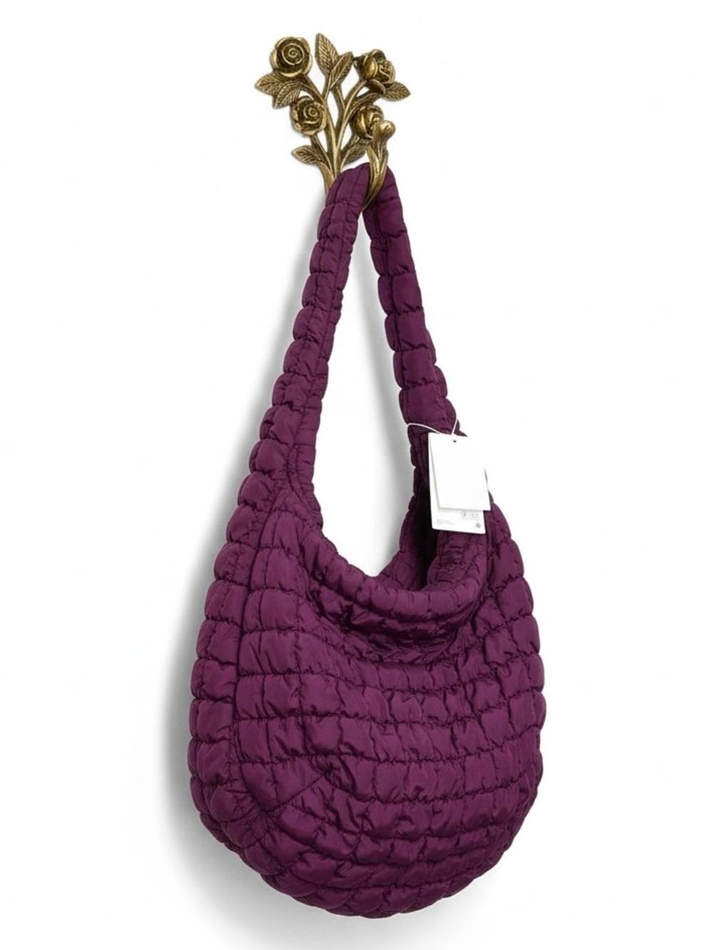 COS Oversized Quilted Large Crossbody Bag - Purple - Picture 5 of 9